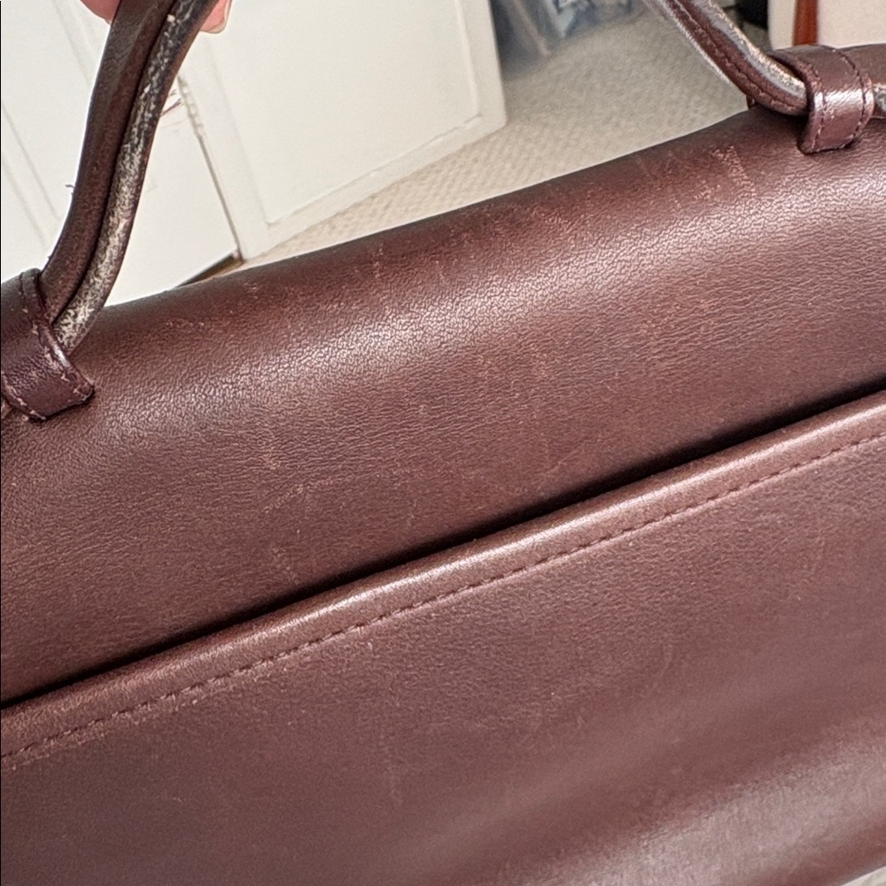Vintage Coach Court Brown Satchel Bag 9870 - Picture 10 of 15